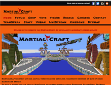 Tablet Screenshot of martialcraft.net